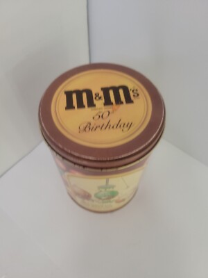 M&M's 50th Birthday Tins and 1940 Reproduction Candy Tube