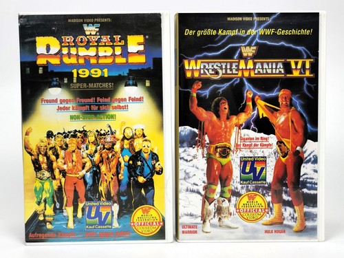 WWF WrestleMania VI + WWF Royal Rumble | Bundle VHS Videokassetten | 1991