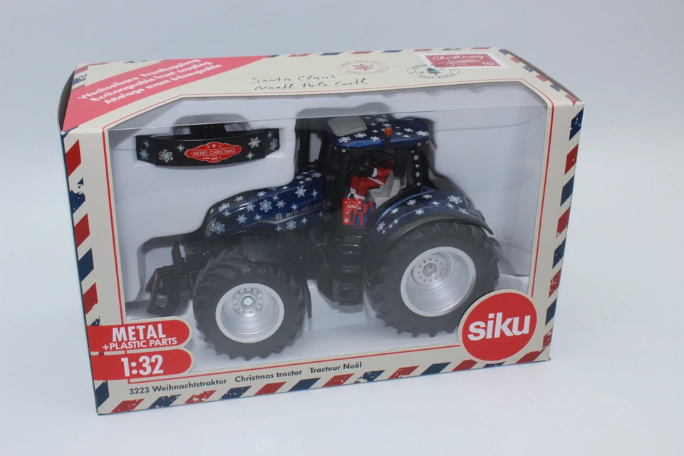 SIKU 3223 Weihnachtstraktor 2023 New Holland + Conducteur 1:3 2 Spécial Neuf Ovp - Photo 3/4