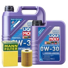Motoröl 0W30 LIQUI MOLY Synthoil Longtime 6L +MANN Ölfilter Motoröl 0W30 LIQUI MOLY Synthoil Longtime 6L +MANN Ölfilter