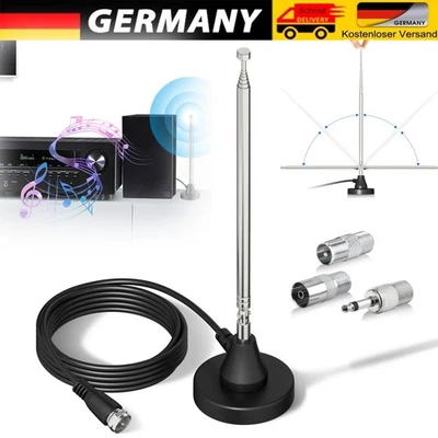 MARKENLOS DAB Antenna da Camera Antenna Telescopica Digitale HiFi FM Antenna Radio,