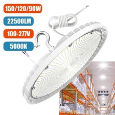 150/120/90W Adjuatable 5000K UFO LED High Bay Light Warehouse Commercial Lamp UL