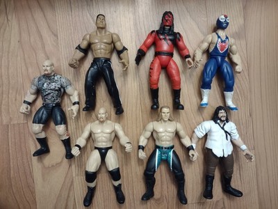 Wwe bone crunching action figures Lot Of 7 Wrestling Bca WWF Stone Cold, Etc