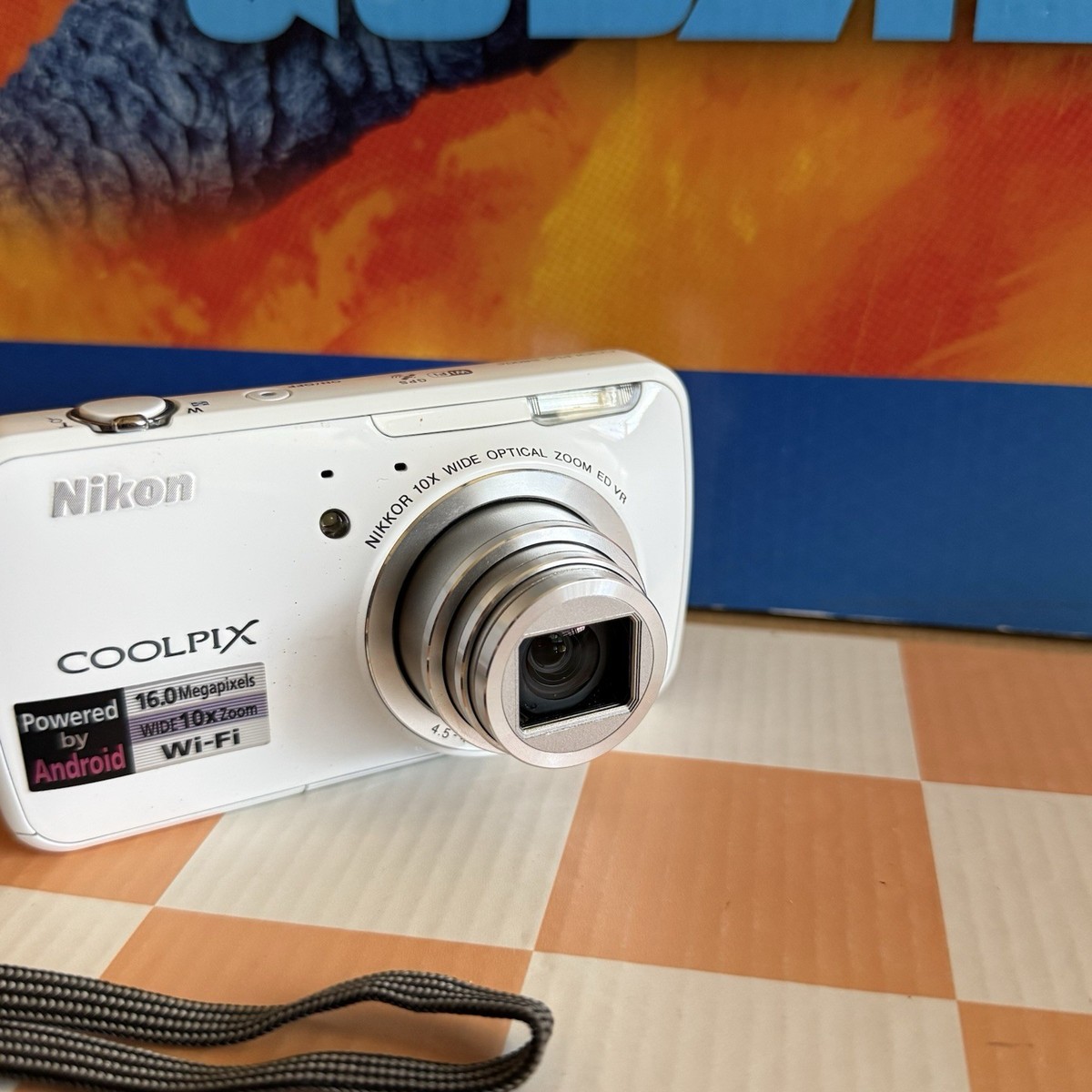 Nikon Coolpix S800c 16MP Camera GPS WiFi With Battery And SD Card