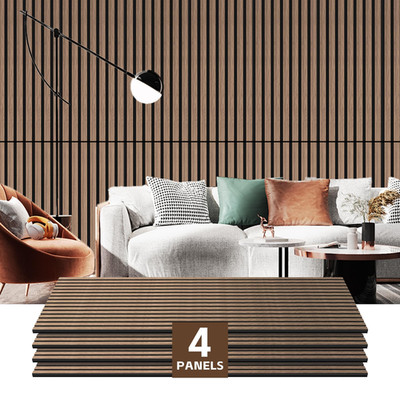 Ritollo 4 Pack Wood Panels For Wall 47.223.60.7 Wood Slat Acoustic Panels For
