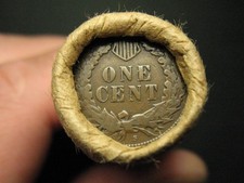 ESTATE COIN ROLL 50 LINCOLN WHEAT CENT PENNIES! S-MINT INDIAN HEAD END LOT 158ss