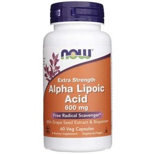 Image of Now Foods Alpha Lipoic Acid 600mg 60 Vegetarian Capsules