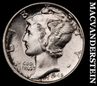1945-D Silver Mercury Dime-Choice Gem Brilliant Unc ++++ FSB No Reserve #G7529