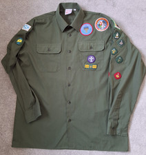Vintage UK Boy Scout 1990s Uniform with assorted badges