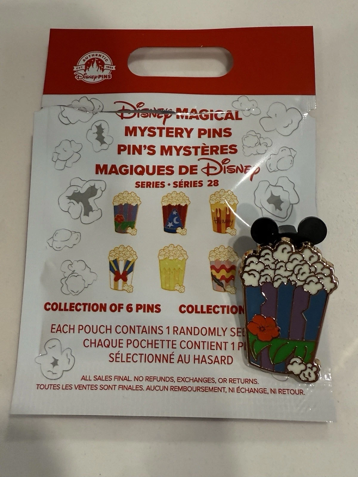 2024 DISNEY MAGICAL MYSTERY PIN #28 POPCORN SERIES STITCH