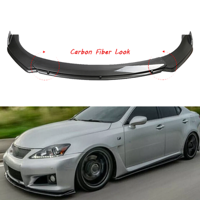 #ad #ad For Lexus IS250 IS Car Front Bumper Lip Spoiler Splitter Kit Carbon Fiber Style $69.99