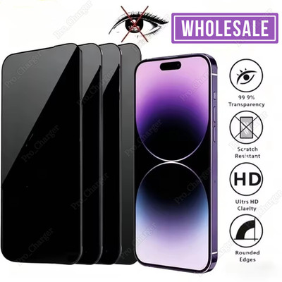 For iPhone 17/16/15/14/13/12/11 XR X Privacy Screen Protector Tempered Glass Lot