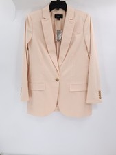 NWT J Crew Alfie Blazer Women 2 Cotton Stretch career business One Button Jacket