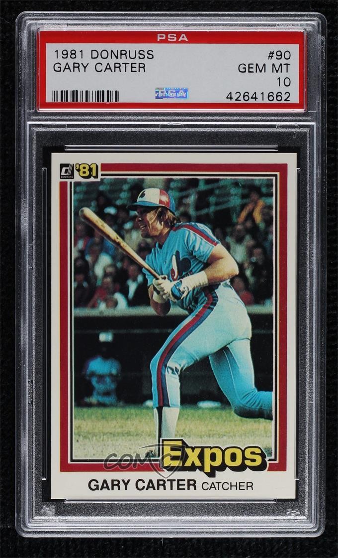 1981 Donruss Gary Carter #90 PSA 10 GEM MT HOF 0vl1
