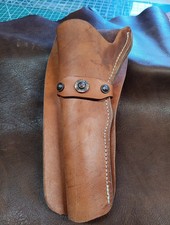Tan left-handed Cowboy holster for colt 45 single action revolver