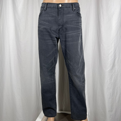 Levi's 504 Men's 38WX32L Gray Regular Straight Cotton Blend Casual Denim Jeans