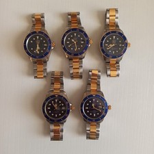 Stock Lotto 5 Orologio Vintage Lord Kenton Quarzo Cassa mm 39 Rotti Non Funziona