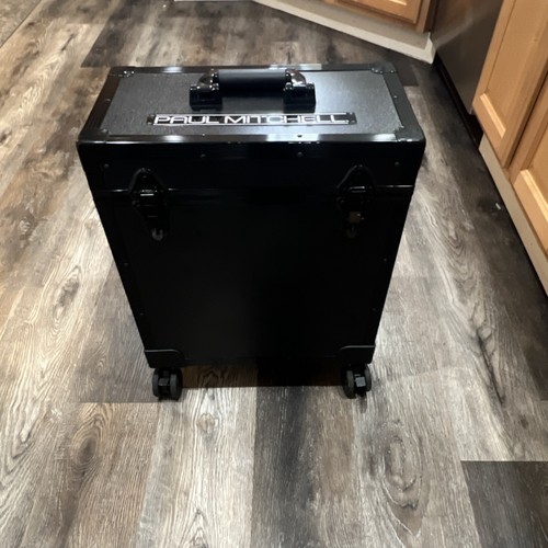 Paul Mitchell Rolling Travel Case - Black Metal Fabric