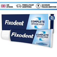 Image of Fixodent Complete Denture Adhesive Cream Fresh Flavour 47g – Strong Hold Comfort