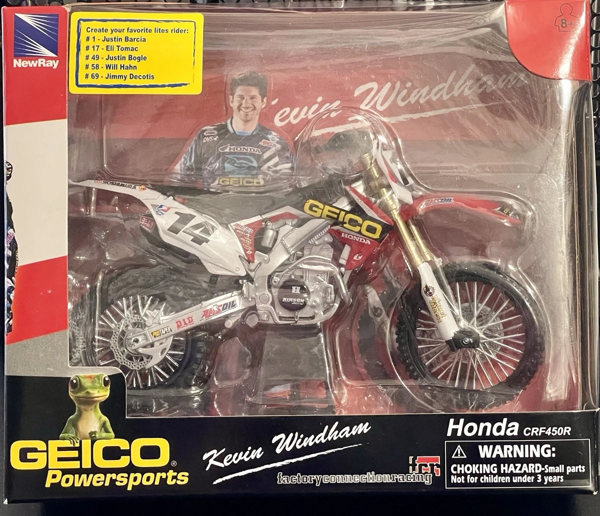 New-Ray Honda CRF450R Contemporary Manufacture Diecast Motorcycles