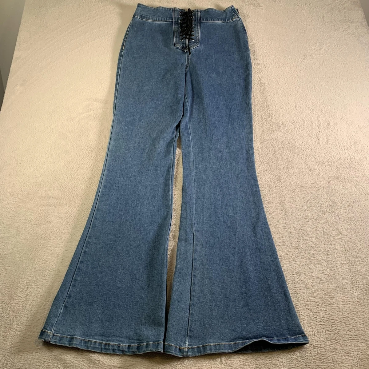 Jean Flare Forever 21 - Taille 18 Plus - Denim Clair - Neuf Avec étiquettes