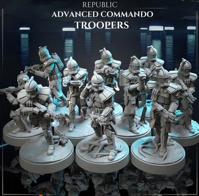 Star Wars Legion Miniatures - Republic Advanced Commando Clone Troopers