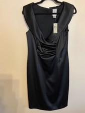 NWT $228  Ann Taylor unger  women’s size 12 black back zip cocktail dress