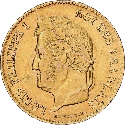 France, LOUIS PHILIPPE I, 40 Francs, 1834, Paris, Or, TTB, Gadoury:1106 - Photo 1/2