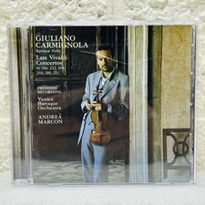 Giuliano Carmignola Late Vivaldi Concertos Baroque Violin CD 2002 NM w/Case Wear