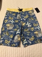 Hurley Boys 20/30 Swim Shorts Swimsuit Board Shorts Neptune Blue NWT