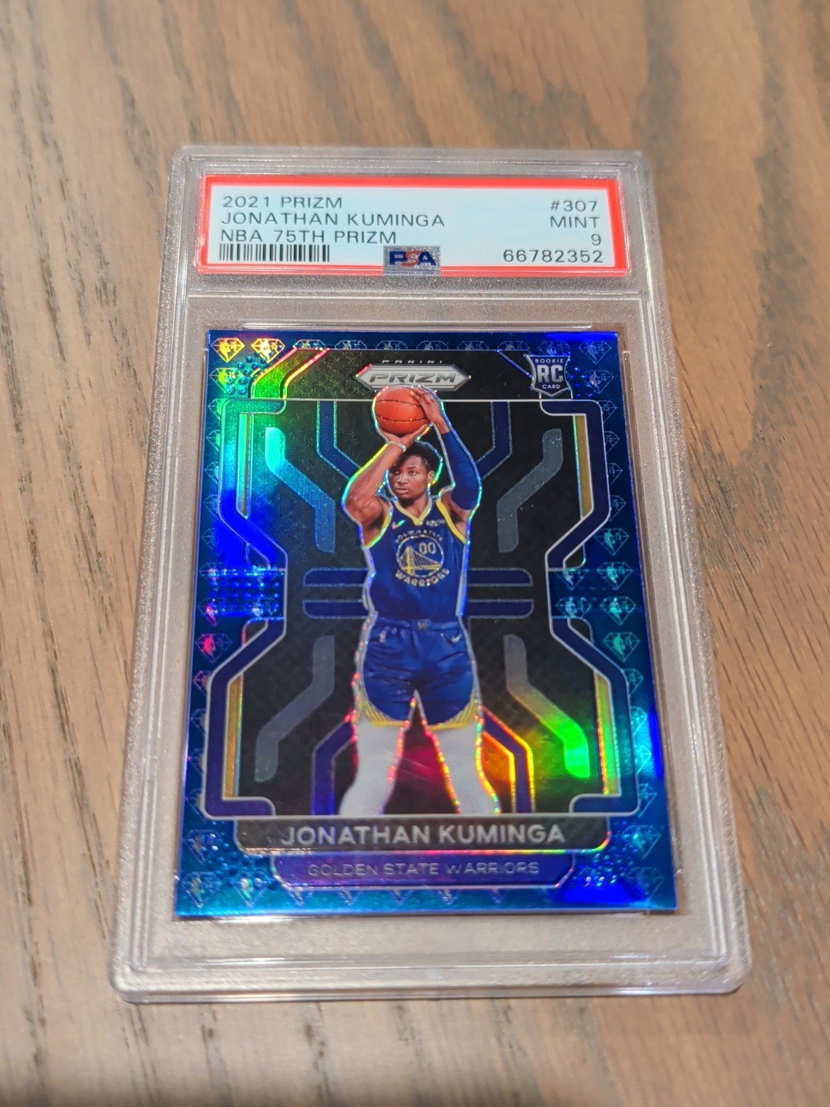 Jonathan Kuminga 2021-22 Panini Prizm #307 NBA 75th Anniversary PSA 9 -