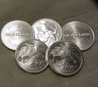 STACKER SET OF 5: SD Bullion Silver Freedom Eagle 1 oz .999 Fine Silver Round