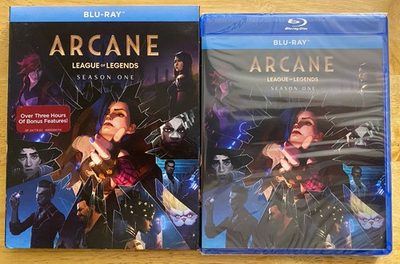 #ad NEW ARCANE LEAGUE OF LEGENDS SEASON ONE BLU RAY WITH SLIPCOVER SLEEVE $29.99