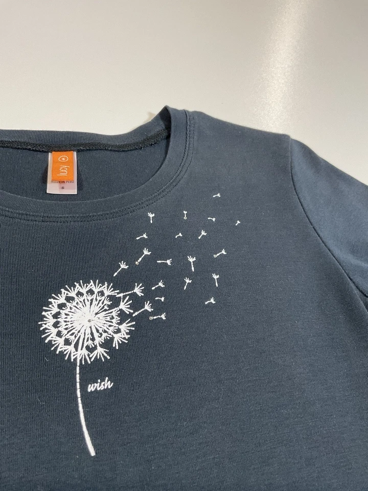 Camiseta Lucy Diente de León Gráfica Talla S Elastizada Caprichosa Yoga Ropa Activa Naturaleza Foto 2 de 4