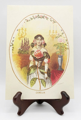 Vintage Paris Je T'aime 1981 Camelia J. J. Grandville Greeting Card