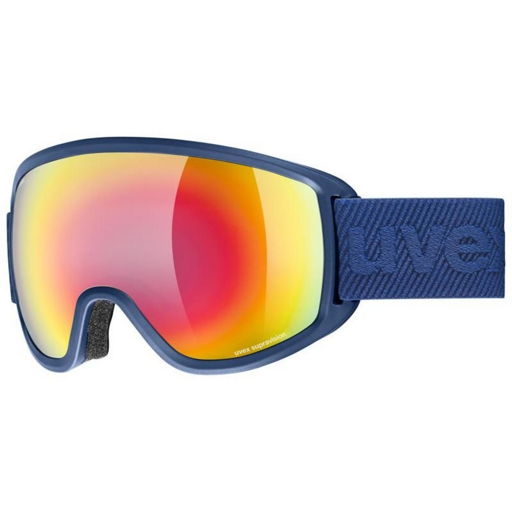 Uvex Topic FM spheric Ski Goggles Navy / Mirror Rainbow