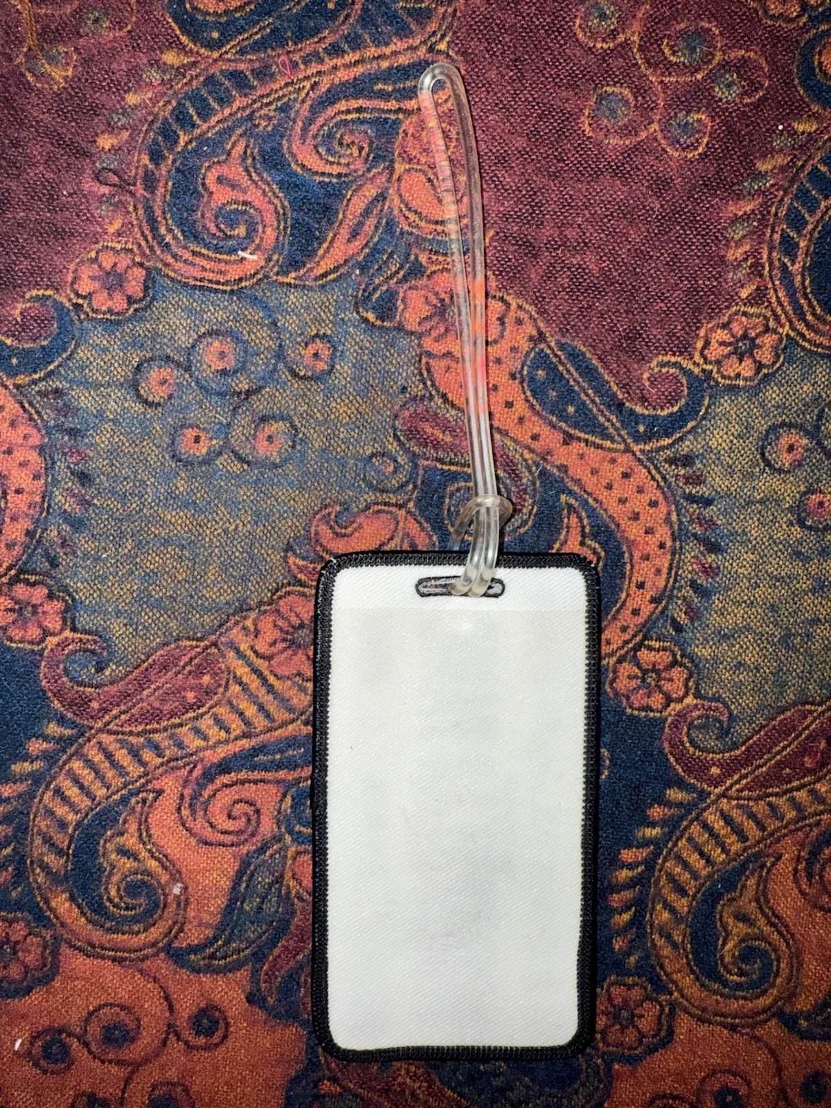 Vintage 1998 Official Widespread Panic License Plate Luggage Tag/Patch (4.5x3in)