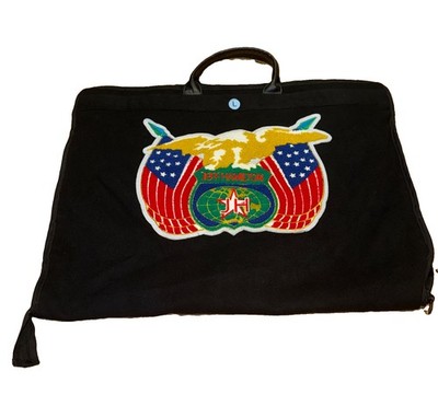 NEW Jeff Hamilton Sergio Tacchini Collab Garment Bag Wool With Red Satin Lining