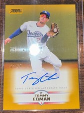 2025 Topps Stadium Club Tommy Edman ON CARD Auto Rainbow Foil /25 Dodgers
