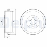 Bremstrommel Hinterachse FüR Skoda VW Fabia II Combi Rapid Spaceback Praktik