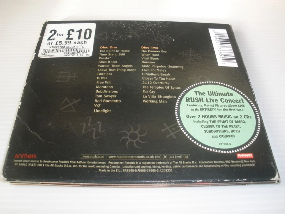 Time Machine: Live in Cleveland 2011 by Rush (CD, 2011) - Image 2 of 3