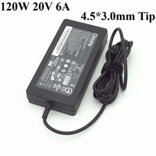 Chicony 120W 20V 6A Laptop Charger AC Adapter 4.5 3.0mm Tip Power Supply