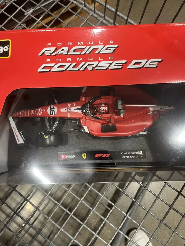 Burago 1:18 Ferrari SF-23 Charles Leclerc Las Vegas GP Livery F1 Diecast Model. - Image 3 of 4