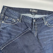 Silver Jeans Co Frances Women’s Size 18 Bootcut Dark Wash Denim Jeans 18x28