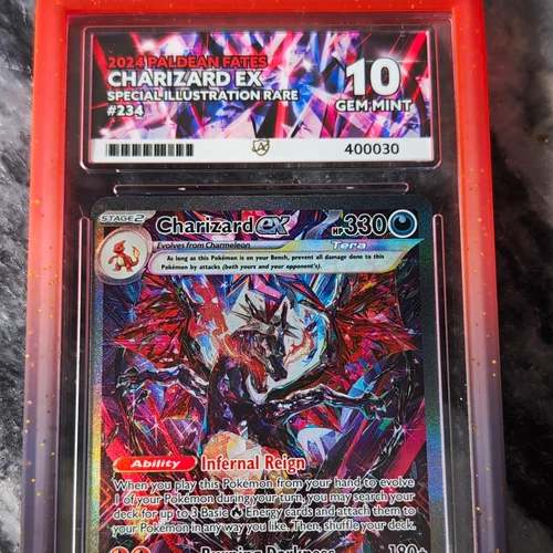 Charizard ex 234/091 Paldean Fates SIR Holo English 2024 Ace Graded
