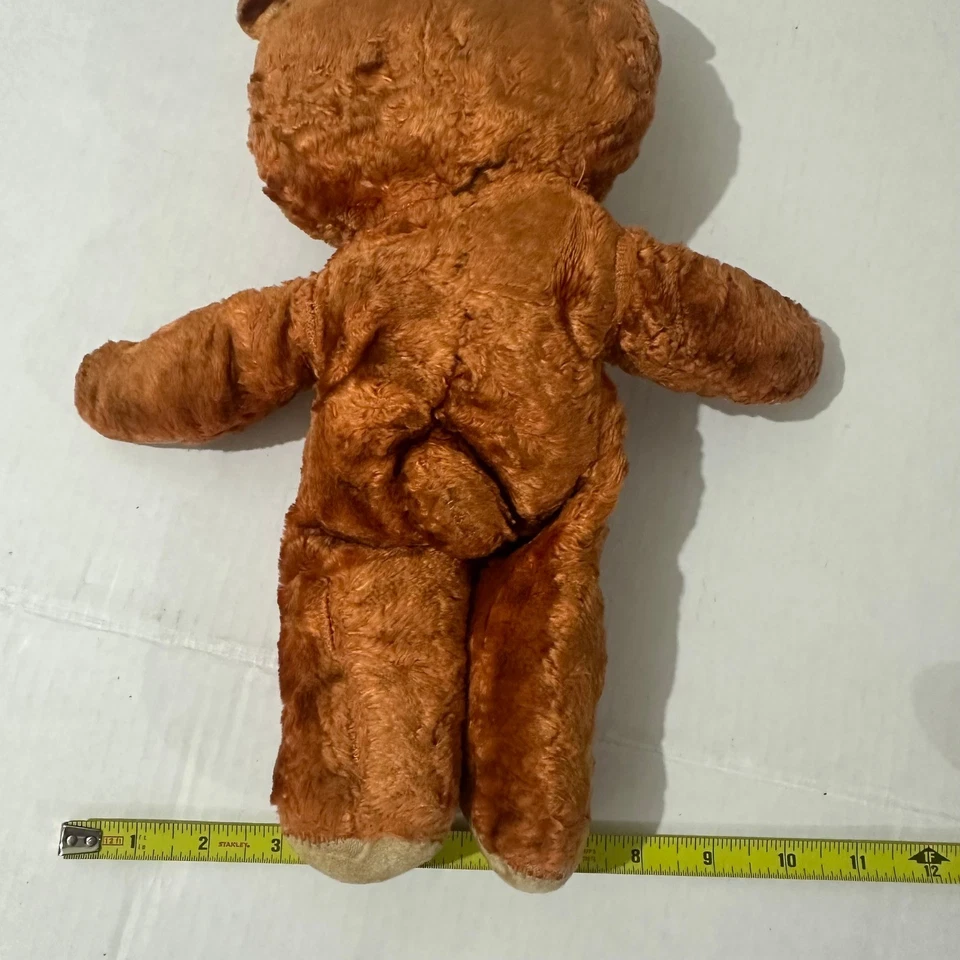 Muñeca de juguete estilo Edén Rushton de colección cara de goma oso de peluche marrón naranja Foto 4 de 4