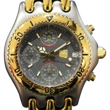 Elgin FK-667E Quartz Chronograph 200m Waterproof Used Watch From Japan