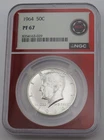 1964 Kennedy Proof Half Dollar 50c Silver Graded NGC PF67 - Red Core