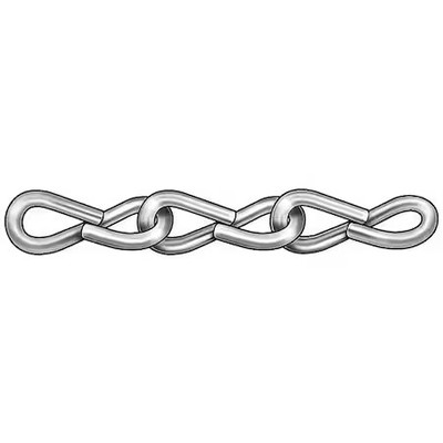 Dayton 2Zdf5 Jack Chain, Single, Ni, Sz 10, 43 Lb, 100 Ft