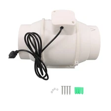 6" Inline Exhaust Duct Fan 400 CFM AC Motor Ventilation System Intake Air Fan